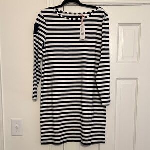 Vineyard Vines Navy and White Striped Top
